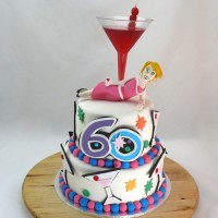 Drink - 2 Tier Cocktail Cake
